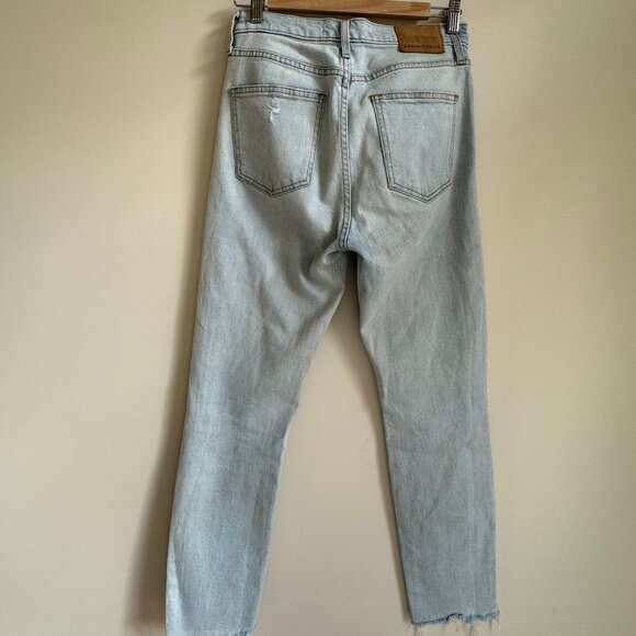 DENIM FORUM The Yoko HIgh Rise Slim Ripped Jeans Size 27 - Picture 2 of 4